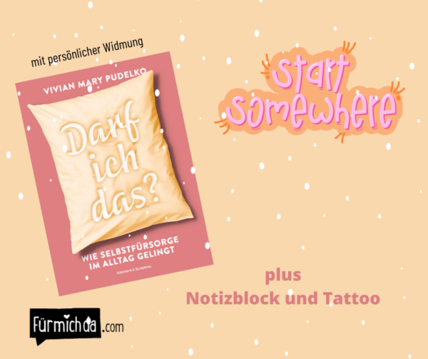 Start somewhere - Buch und Reminder